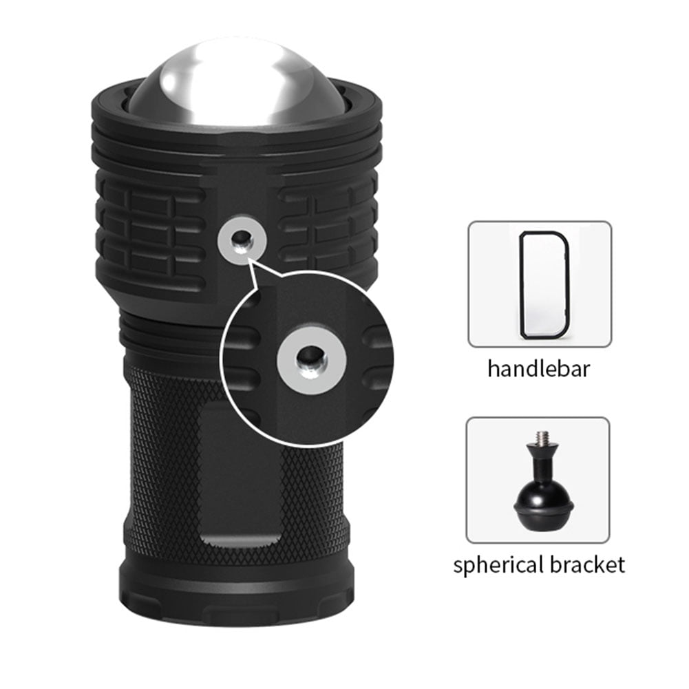 Details about   Professional COB LED 500W Waterproof Photography Scuba Diving Flashlight 