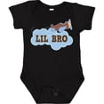 thumbnail image 3 of Inktastic Lil Bro Airplane Boys Pilot Brother Boys Baby Bodysuit, 3 of 5