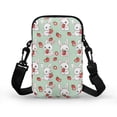 thumbnail image 2 of HELLHERO Rabbit and Strawberry Pattern Shoulder Bag, Polyester Adjustable Shoulder Strap for Unisex, 2 of 7