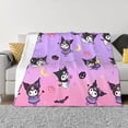thumbnail image 4 of Lsque Sanrio Print Flannel Throw Blanket, Ultra-soft Blanket for Bed, Couch, Car, Hypoallergenic Anti-pilling blanket-, 4 of 8