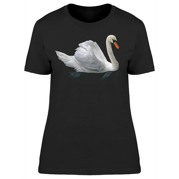 Swan Bird On The Water T-Shirt Women -Image by Shutterstock, Female Medium