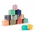 thumbnail image 2 of Hands Craft Acrylic Soft Building Blocks Baby Stacking Toy Textured Numbers or Animals Stackable Stacker Toy Early Developmental, 2 of 5