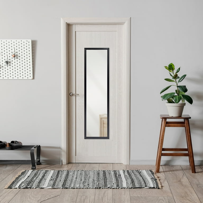 Mainstays 13.5" x 49.5" Full-Length Rectangular Black Mirror