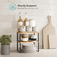 thumbnail image 5 of Behome Cabinet Organizer Shelf set of 2, Stackable Expandable Counter Shelf Rack, Kitchen Counter Rack Shelves Riser for Plate Dish, Cup Mug, Spice, 5 of 6