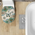 thumbnail image 4 of SEANATIVE Boho Mandala Toilet Cover Butterfly Soft Plush Seat Covers Fits Most Toilet Lids Toilet Lid Cover Comfortable Bathroom Toilet Lid Cover Seat,17*13 Inches, 4 of 6
