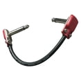 thumbnail image 4 of Tachiuwa 6 inch Guitar Patch Cable Versatile Usage Durable Flexible Slip Resistant Design Red, 4 of 8