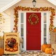 thumbnail image 5 of Thanksgiving Day Double Side Garden Flag for Outdoor Autumn Pumpkins Happy Thanskgiving Cartoon Animated Decoration Cute Turkey Durable Chic Garden Flag for Home Porch (28x40 Inch), 5 of 6