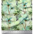 thumbnail image 1 of Soimoi Cotton Duck Fabric Check,Text & Coconut Tree Decor Fabric Printed Yard 42 Inch Wide, 1 of 2
