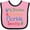 Pink and Black, variant on Inktastic Florida Grandma Grandpa Loves Me Boys or Girls Baby Bib