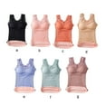 thumbnail image 3 of Qarigey Chinlon Mujer Chaleco Térmico Mantener el Calor Flexible Correa de Hombro Lavable Reutilizable Invierno Otoño Lencería Ropa Interior Ropa interior Rojo Talla grande, 3 of 6