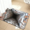 thumbnail image 3 of 3D Optical Illusion Rug, Brick Bottomless Hole Design Non- Area Rug for Living Room, Bedroom, Front Door Mat, Playroom & Gameroom Floor Carpet Decor, 3 of 5