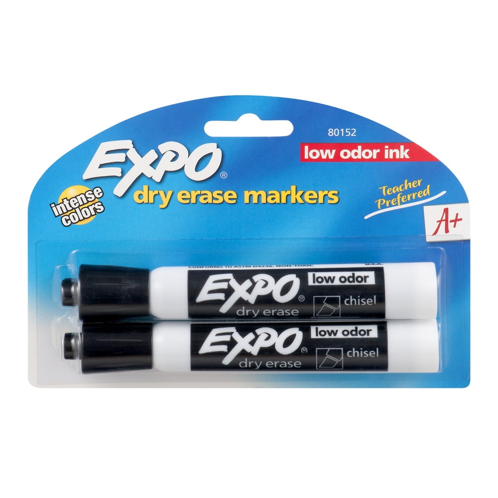Expo Dry Erase Markers Low Odor Ink 2 CT