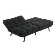 Mainstays 72 Memory Foam Futon Sofa Bed,Black