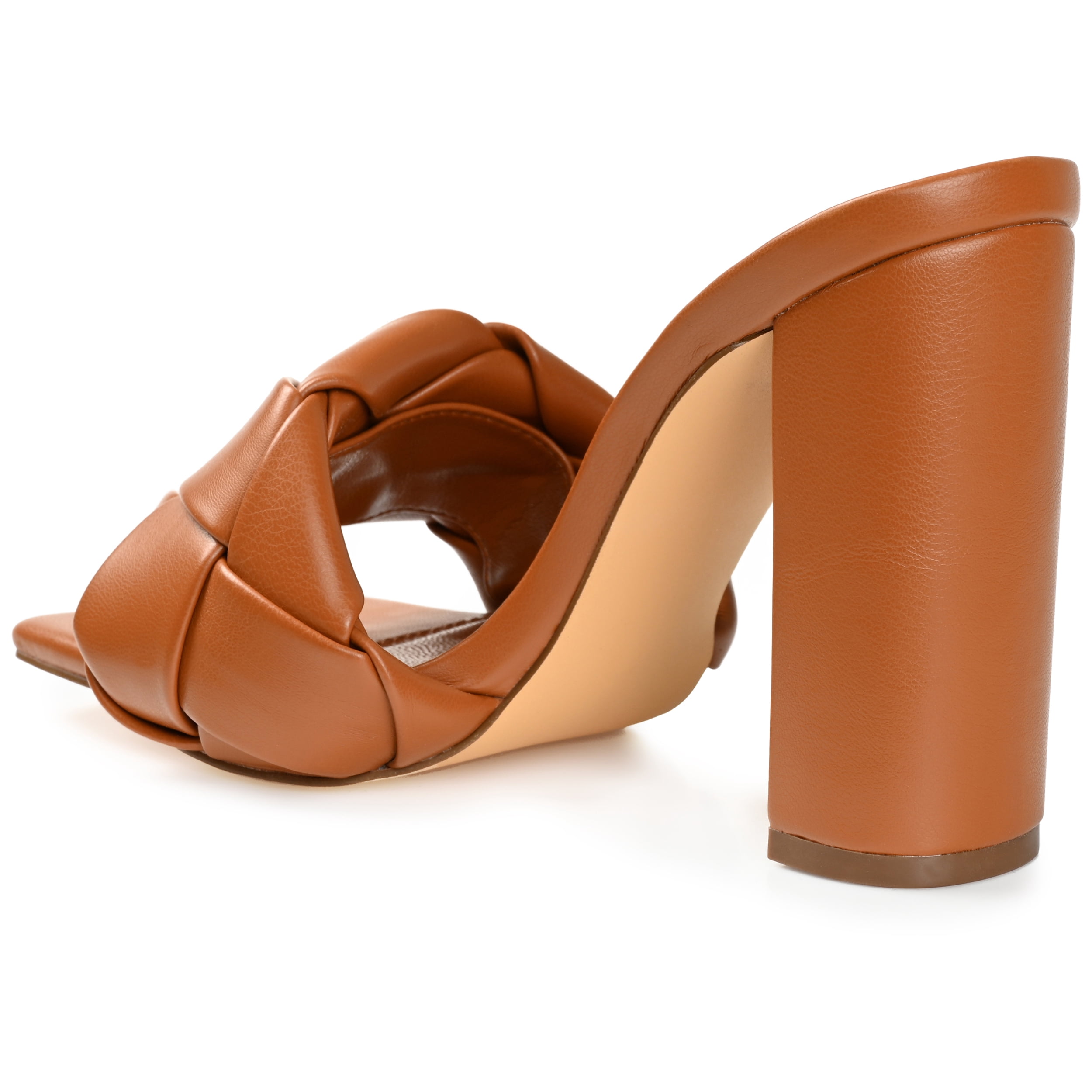 Journee Womens Maysie Open Square Toe Block Heel Sandals