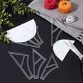2 Sets Transparent Acrylic Template for Pet's Bandana Clear 7290x83