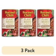 (3 pack) HORMEL Chili Alternative Plant Protein With Bean, Shelf-Stable, 14 oz Steel Can (Pack of 1)