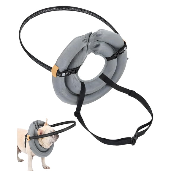 Blind Dog Harness, Lightweight Collar for Dogs&Cats, Adjustable Blind Dog Collar Harness, Pet Anti-Collision Ring for Blind, Eye Injury, Vision Impairment Pets for Protective s