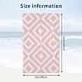 thumbnail image 4 of Yibo Greek Key Design Pink and Black Beach Towels Soft High Absorbent Quick Dry Bath Towels Pool Towels Travel Beach Towels, 4 of 8