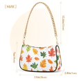 thumbnail image 3 of FORMRS Womens Shoulder Bag with Chain Strap Clutch Purse Cute Tote Handbag, Green Leaves, 3 of 7