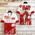 thumbnail image 1 of Camiseta SLAM DUNK de manga corta conjunta para hombres y mujeres, camiseta grande de verano Sakuragi Blossom Road, camisetas deportivas de baloncesto para niños 2025, 1 of 5