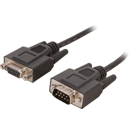 UPC: 0757120520313 | C2G 52031 DB9 M/F Serial RS232 Extension Cable  Black (10 Feet  3.04 Meters)