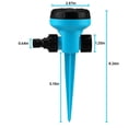thumbnail image 3 of JIhuhea 360 Degree Adjustable Garden Sprinkler on Spike, Lawn Irrigation Sprinkler for Yard Grassland, Multi Pattern Spray Head Easy Install Outdoor Watering, 3 of 8