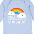 thumbnail image 4 of Inktastic Great Grandma's Little Ray of Sunshine Boys or Girls Long Sleeve Baby Bodysuit, 4 of 5