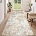 thumbnail image 3 of UERMEI 3'x8' Runner Rugs Non Slip, Washable Indoor Rug for Hallway Kitchen Entryway Doormats, Modern Abstract Bedroom Home Decor Carpets, Grey Gold, 3 of 8