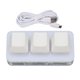 thumbnail image 1 of Mini teclado USB de 3 teclas con retroiluminación LED RGB compatible con intercambio en caliente OSU HID teclado de programación macro para Windows para OS X para Linux blanco, 1 of 5