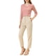 thumbnail image 2 of INSPIRAR CHIC Día de San Valentín Blusa de Encaje Floral de Manga Larga con Escote en V y Detalle de Encaje en el Dobladillo S Rosa, 2 of 6