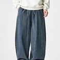 thumbnail image 4 of Gfyviroh Baggy Denim Pants for Men Casual Lightweight Big and Tall Trousers Trendy Streetwear Jeans with Pockets, 4 of 9