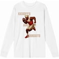 thumbnail image 4 of Kickoffs & Cookouts American Football Adult White Crew Neck Long Sleeve Shirt-3XL, 4 of 6