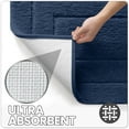 thumbnail image 3 of OEAKAY Bathroom Rug, Ultra Soft Absorbent Bath Rug for Bathroom, Premium Microfiber Shag Bath Mat, Non-Slip Bath Rug Machine Washable (20"x32", Navy Blue), 3 of 8