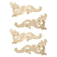 thumbnail image 1 of SHISUYAN 4pcs Wooden Decorative Chips Wood Crafts Carving Slices Crafts (Assorted Color), 1 of 9