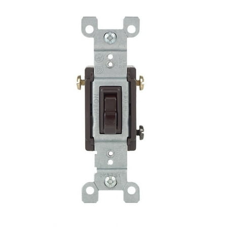 Leviton 01453-02S 15 Amps Toggle Switch Brown 1pc