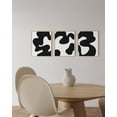 thumbnail image 6 of HAUS AND HUES Black and White Wall Art - Set of 3 Abstract Art Large Black and White Wall Art for Bathroom, Minimalist Wall Decor Black and White Abstract Wall Art Modern Art (Framed Beige 12x16), 6 of 6