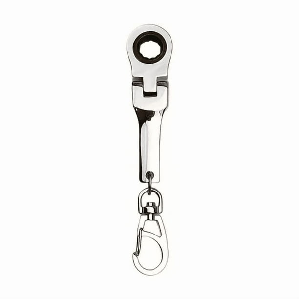 10mm Ratchet Wrench Keychain, Ratchet Wrench Keychain (10mm), Handy and Compact Tool for Quick Repairs on the Go
