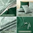 thumbnail image 4 of Reversible Duvet Cover Queen Tree Branch Pattern Queen Duvet Cover Set pc Soft Microfiber Breathable Botanical Bedding Sets with Zipper Ties, 4 of 7