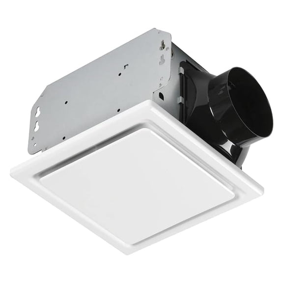 Homewerks 7140-80 Bathroom Fan Ceiling Mount Exhaust Ventilation, 1.5 Sones, 80 CFM, White