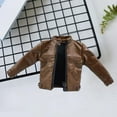 thumbnail image 6 of Almencla 1:12 Scale Men Figures Jacket Handmade Doll Clothes Miniature Clothing Accessories for 6 inch Action Figure Body Doll Model Coffee, 6 of 8