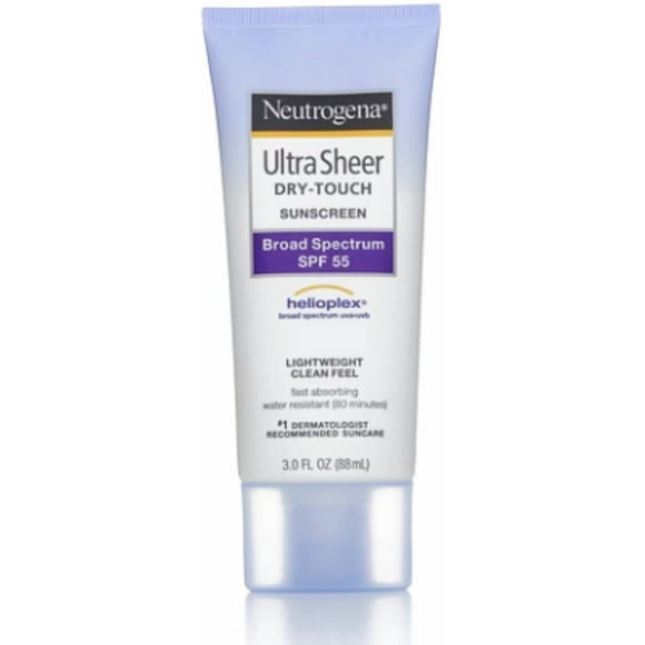 Neutrogena Ultra Sheer Dry-Touch Sunscreen SPF 55 3 oz (Pack of 3)