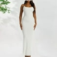 thumbnail image 1 of LOVZFMLL Dresses Women's Hollow Out Patchwork V Strap Dress, 1 of 6