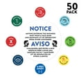 thumbnail image 2 of Koyal Wholesale Spanish Social Distancing, Bilingual Face Mask Required Business Signs, 50-Pack, 2 of 5