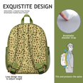 thumbnail image 4 of Sunflower and Butterfly Students Backpack - Cute Boho Yellow Rustic Floral and Bee Pattern, Vintage Farmhouse Style, Comfortable Dual Shoulder Support, 4 of 6