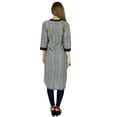 thumbnail image 3 of Bimba Women Kurta Kurti 3/4 Sleeve Formal Casual Cotton Tunic Indian Blouse, 3 of 7