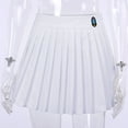 thumbnail image 3 of Aayomet Sparkly Skirt Women's Boho Floral Print Elastic High Waist Pleated A Line Midi Skirt,White 3XL, 3 of 5
