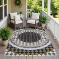 thumbnail image 6 of Addison Rugs Chantille Indoor/Outdoor Transitional Geometric Black Machine Washable Rectangle Rug, 10' x 14', 6 of 7