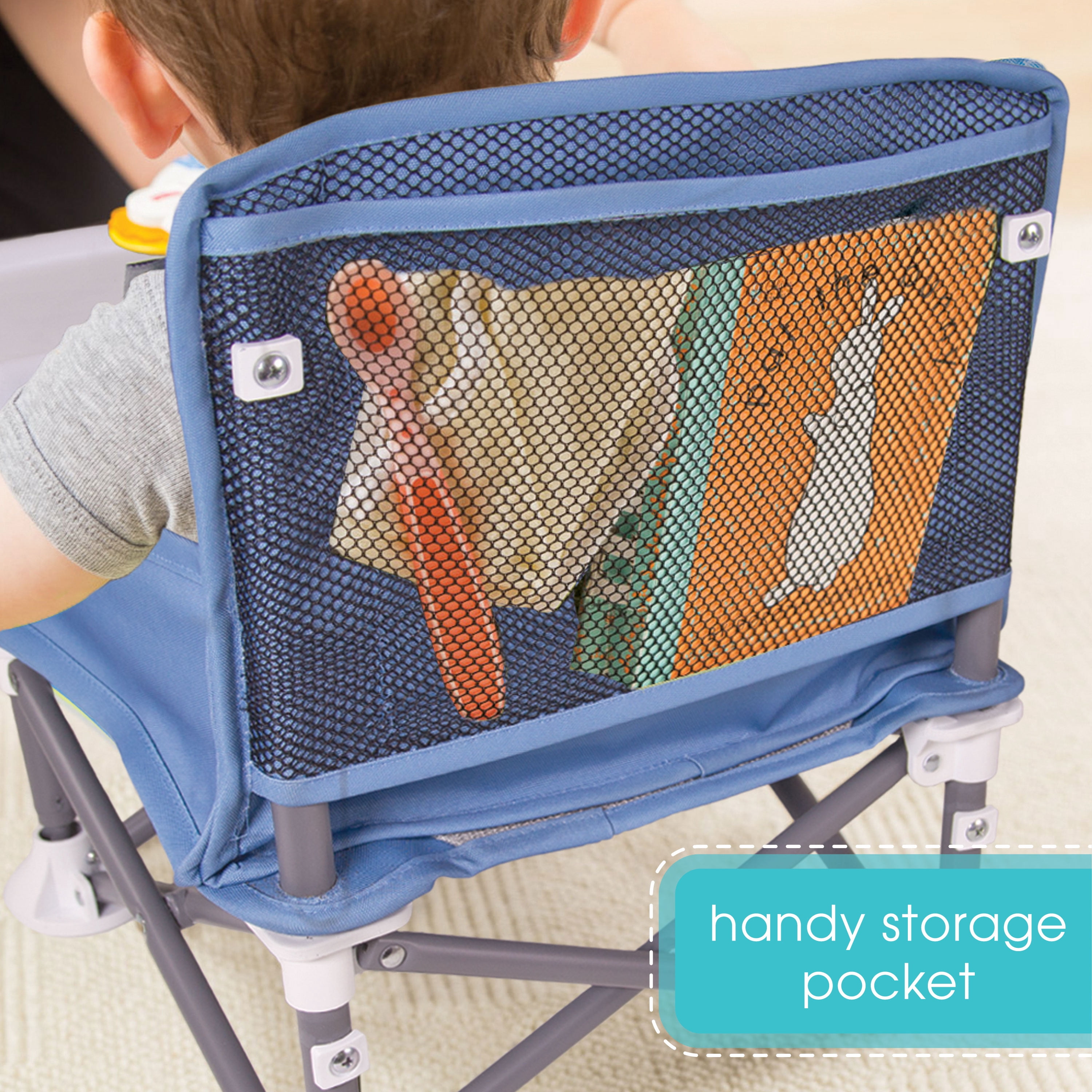 Summer Infant Pop 'N Sit Portable Booster (Dusty Blue)