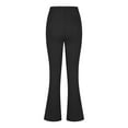 thumbnail image 5 of Women's High Waist Flare Leg Dress Pants, Pull On Stretchy Work Trousers with Front and Back Pockets, Comfortable Office Slacks for Business Casual Wear and Professional Settings Black S, 5 of 5
