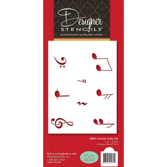 Musical Notes Set by Designer Stencils
